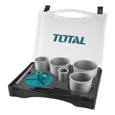 TOTAL | Carbide Gritted Hole Saw Set 7Pcs | TACSH2071