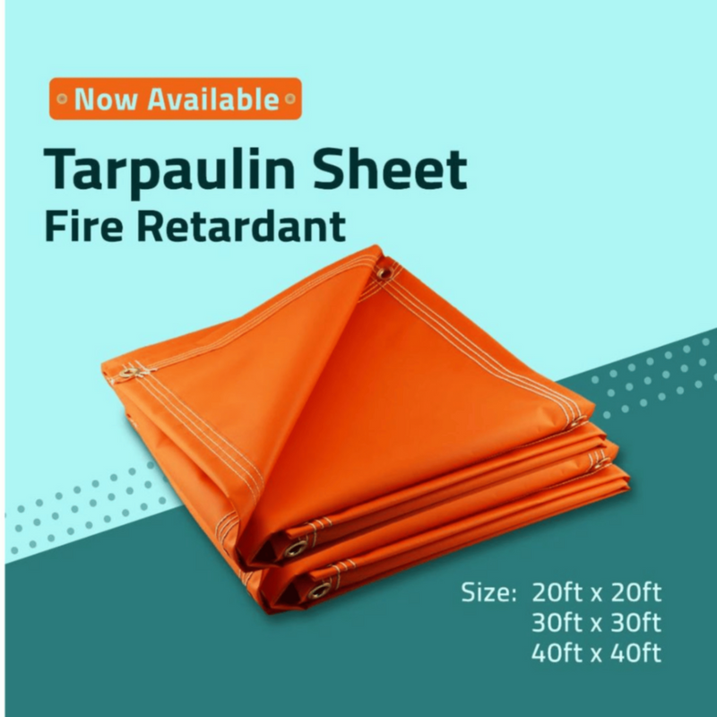 Tarpaulin Sheet Frt 20Ft X 20Ft Orange Water Proof
