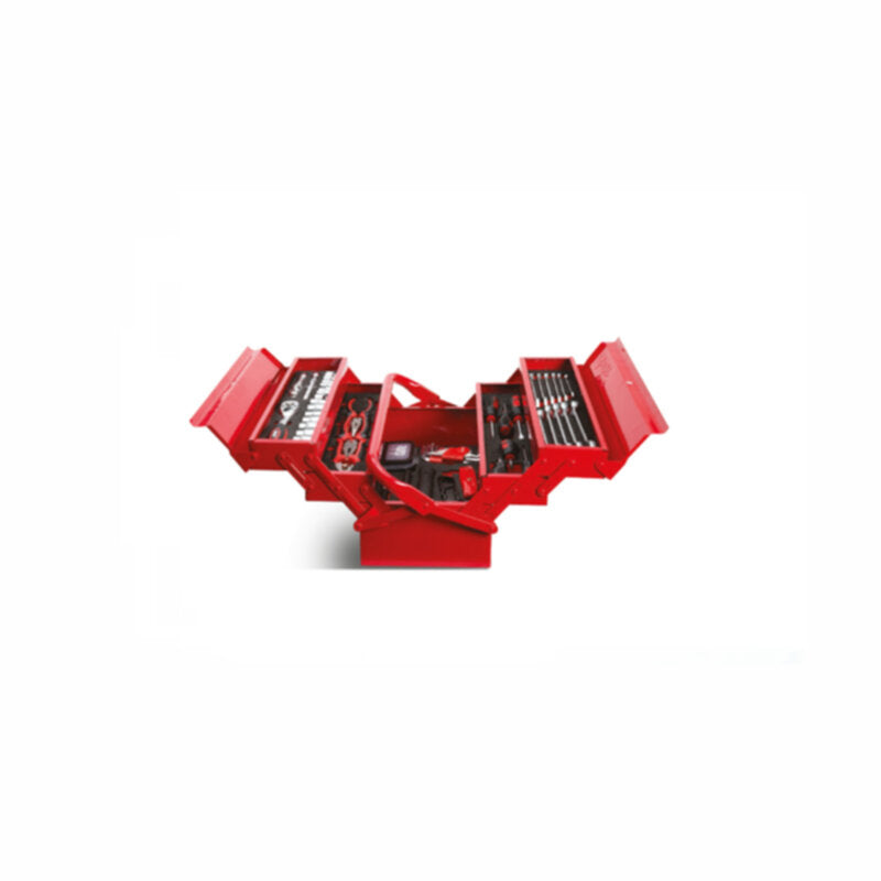 CLARKE | Tool Box 85 pcs Set, Red Color with Anti-Finger Trap System | TB85C