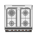 TOSHIBA | Gas Cooking Range 90x60cms 5 SABAF Burners | TBA-24BMG4G089KS
