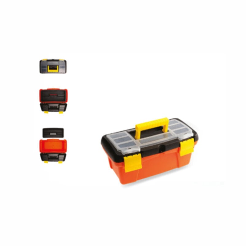 CLARKE | Tool Box Plastic 20 inch with Yellow Color Plastic Grip Handle | TBP20C