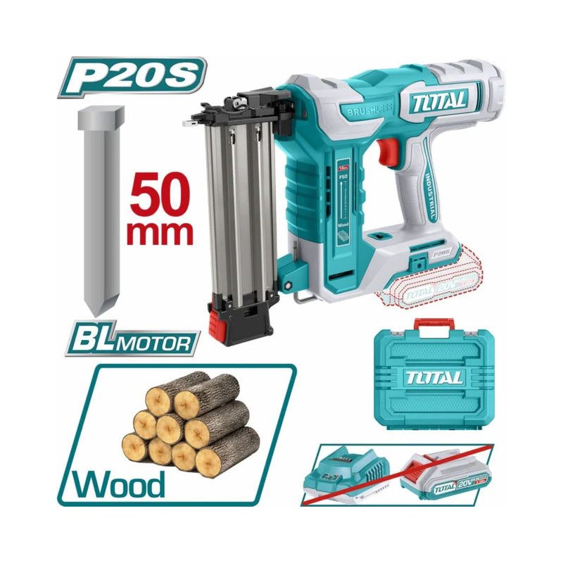 TOTAL | 50MM 20V Cordless Nailer | TCBNLI5005
