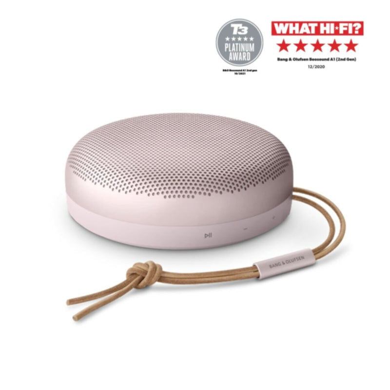 B&O | BEOSOUND A1 2ND GEN Waterproof Bluetooth Speaker with Voice Assist & Alexa Integration Pink | TE0155939