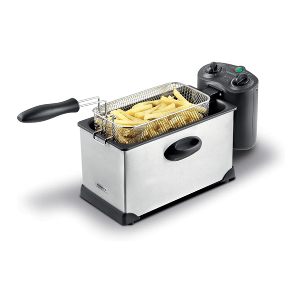 KENWOOD | Deep Fryer 3L 2000W With View Window And Stainless Steel Lid Dfm50 Silver/Black | 00C462000KEAS