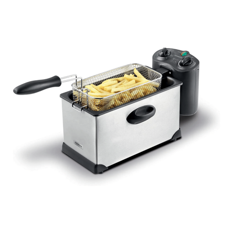 KENWOOD | Deep Fryer 3L 2000W With View Window And Stainless Steel Lid Dfm50 Silver/Black | 00C462000KEAS