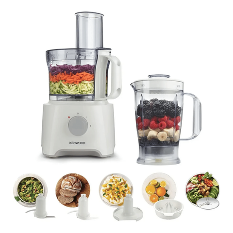 KENWOOD | Food Processor 800W Multi-Functional with Reversible Stainless Steel Disk FDP303WH White | 0W22010040