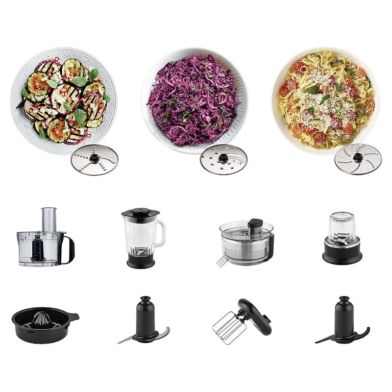 KENWOOD | Full Size Food Processor 800W With Grinder Fdm307Ss Black Silver | 0W22011040