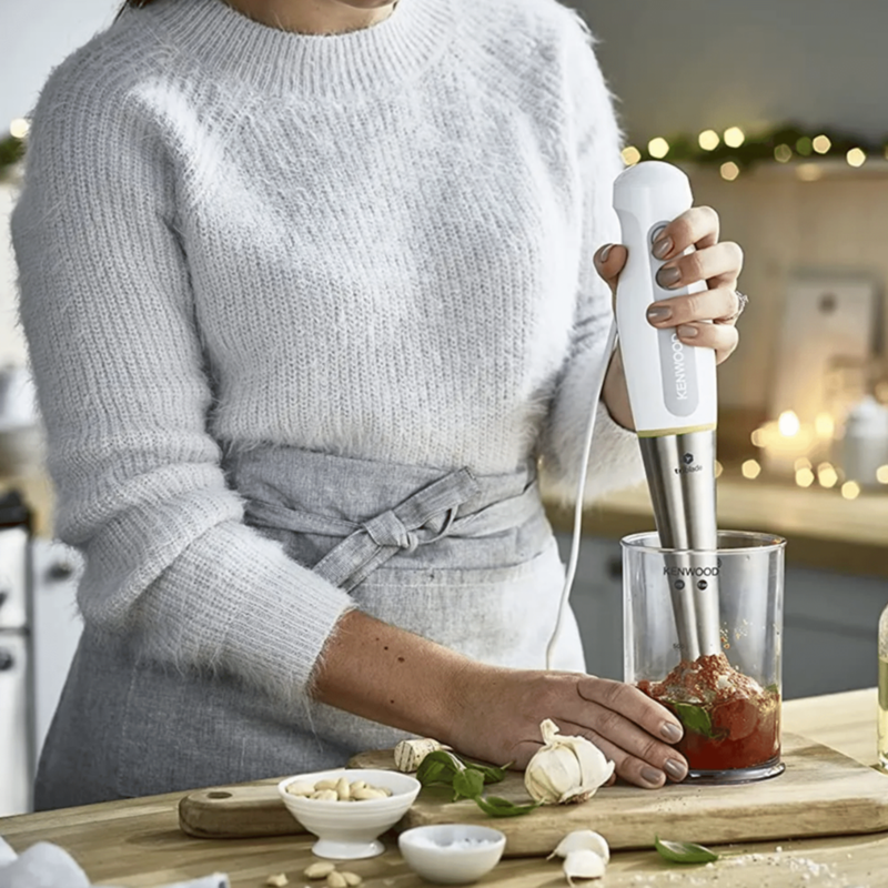 KENWOOD | Triblade System Hand Blender, Mixer with Anti-splash White HDP109WG | 0W22110021