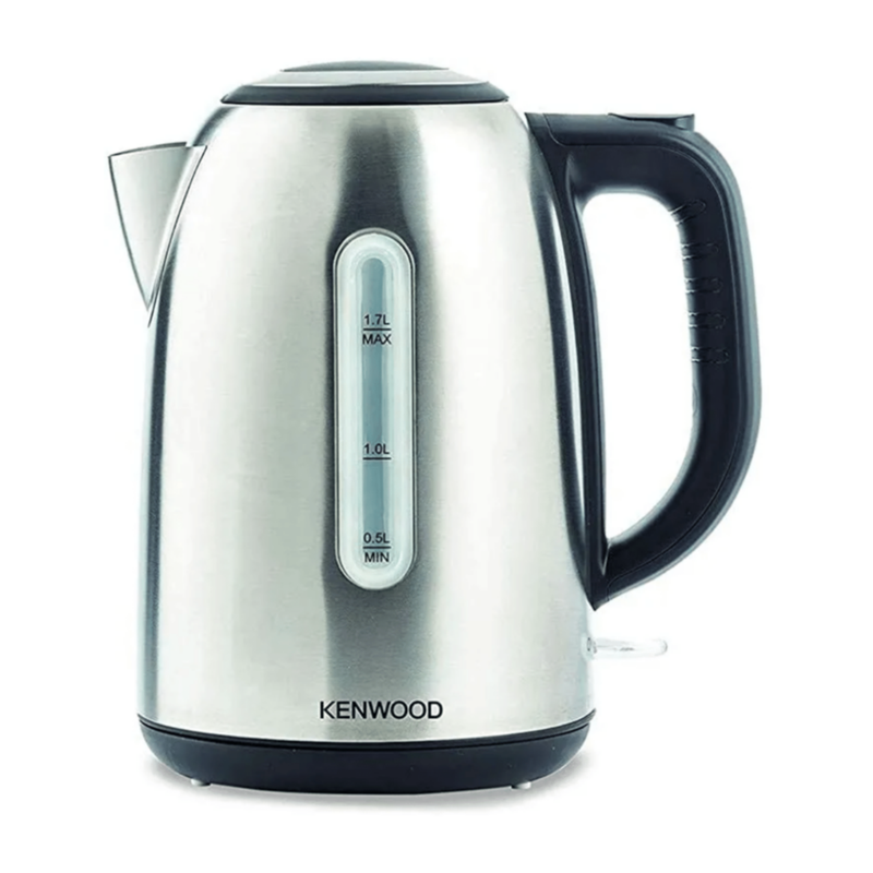 KENWOOD | Stainless Steel 1.7L Cordless Electric Kettle 2200W with Auto Shut-Off & Removable Mesh Filter Silver/Black ZJM01.A0BK | 00C285900KEAS
