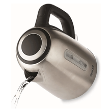 KENWOOD | Stainless Steel 1.7L Cordless Electric Kettle 2200W with Auto Shut-Off & Removable Mesh Filter Silver/Black ZJM01.A0BK | 00C285900KEAS