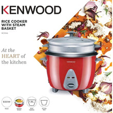 KENWOOD | Rice Cooker with Steamer Red 1.8Ltr RCM44.000RD | TE0185648