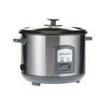 KENWOOD | Rice Cooker With Steamer 1.8Ltr 700W Stainless Steel Black Metal |RCM45.000SS