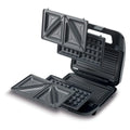 KENWOOD | 3 in 1 Sandwich Maker (Sandwich, Grill/griddle, Waffle) Black/Metal SMM02.000SI | TE0185657