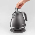 DELONGHI | Icona Capitals Grey Vintage Style Kettle, 1.7 L KBOT3001.GY | 210110164