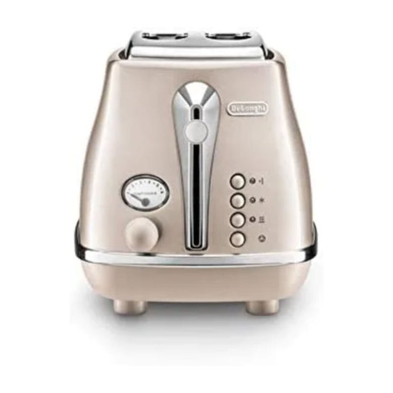 DELONGHI | Icona Capitals Beige Vintage Style 2 Slice Toaster CTOT2003.BG | 230120126