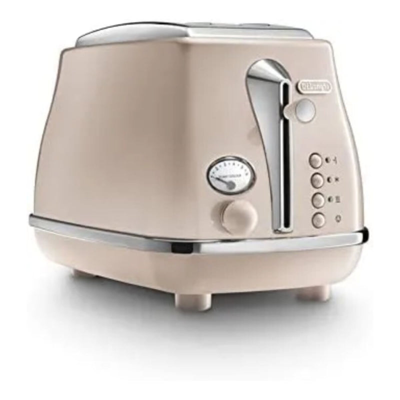 DELONGHI | Icona Capitals Beige Vintage Style 2 Slice Toaster CTOT2003.BG | 230120126