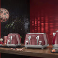 DELONGHI | Icona Capitals Red Vintage Style 4 Slice Toaster CTOC4003.R | 230140058