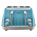 DELONGHI | Icona Capitals Azure Vintage Style 4 Slice Toaster CTZS 4003.AZ | 230140077