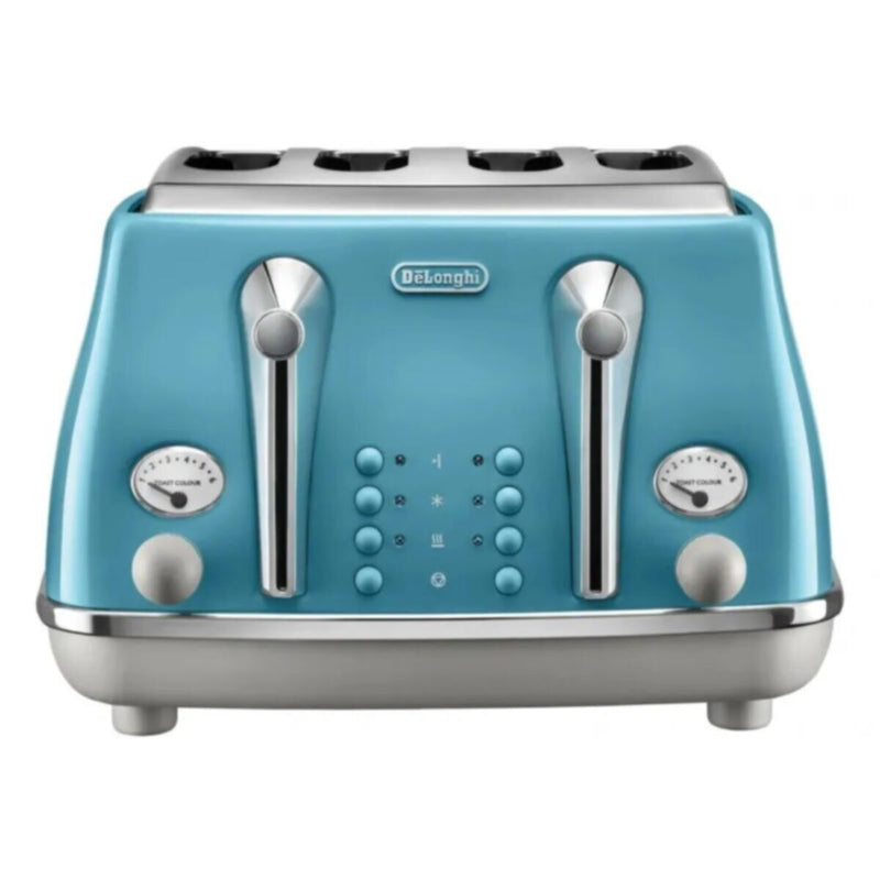 DELONGHI | Icona Capitals Azure Vintage Style 4 Slice Toaster CTZS 4003.AZ | 230140077