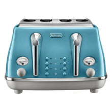 DELONGHI | Icona Capitals Azure Vintage Style 4 Slice Toaster CTZS 4003.AZ | 230140077
