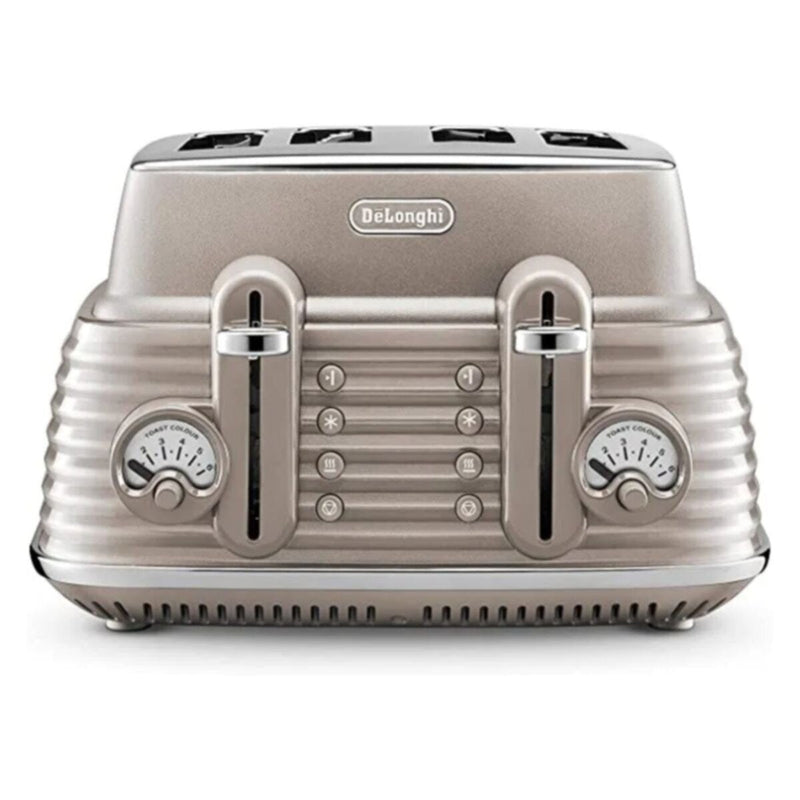 DELONGHI | Scolpito 4 Slot Toaster Stainless steel CTZS4003.BG Clay Beige | 230140079