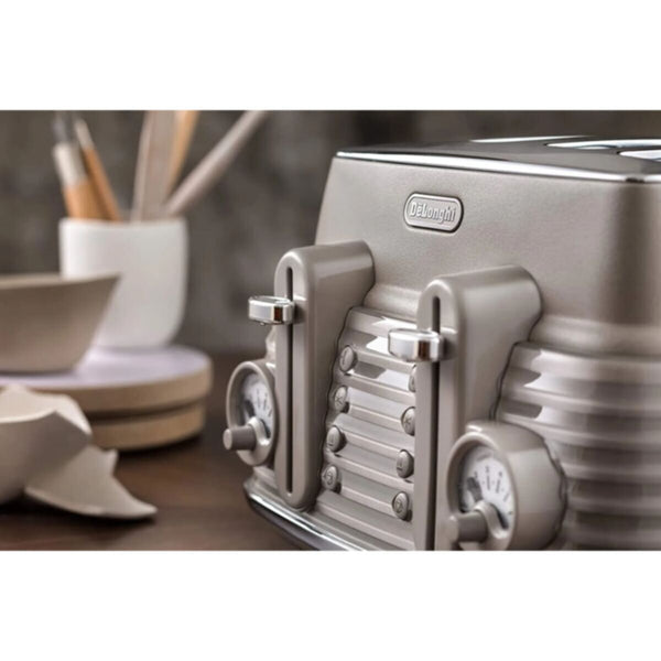 DELONGHI | Scolpito 4 Slot Toaster Stainless steel CTZS4003.BG Clay Beige | 230140079