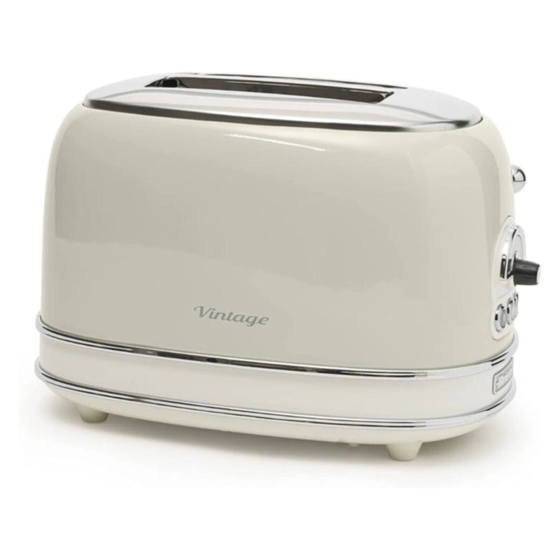ARIETE | 155 Vintage Style 750W 2 Slice Toaster With Defrost Bagel And Reheat Cream/Beige | TE0185903