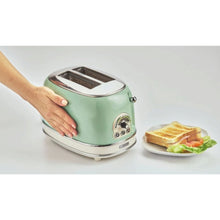 ARIETE | 0155/14 Retro Style 2 Slice Toaster Green | TE0185904