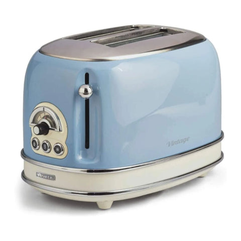 ARIETE | Vintage Toaster 2 Slice Cream/Blue | TE0185905