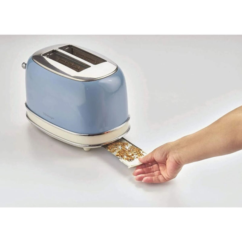 ARIETE | Vintage Toaster 2 Slice Cream/Blue | TE0185905