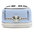 ARIETE | 156 Vintage Style 1500 Watt 4 Slice Toaster With Defrost Bagel And Reheat Blue | TE0185908