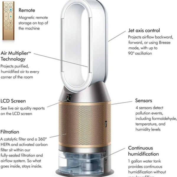 DYSON | Purifier Humidify+Cool Formaldehyde PH04 White/Gold | 379514-01