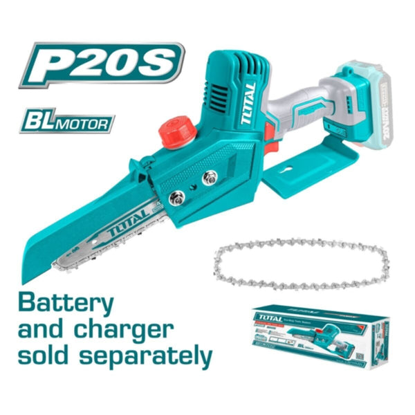 TOTAL | Lithium-Ion Mini Chain saw 20V | TGSLI2068