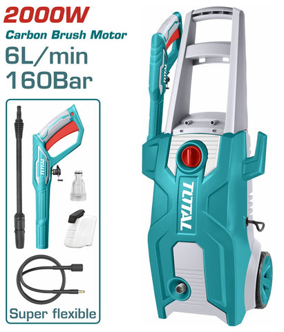TOTAL | High pressure washer 2.000W / 160 Bar / Brush motor | TGT11376