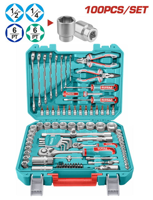TOTAL | 100 Pcs Tools Set | THKTHP21006