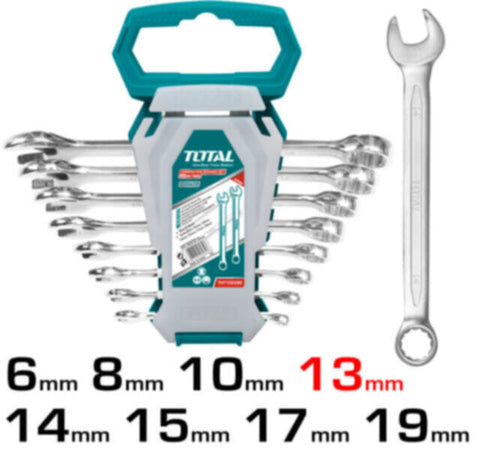 TOTAL | Combination Spanner Set 8 Pcs | THT102286-I