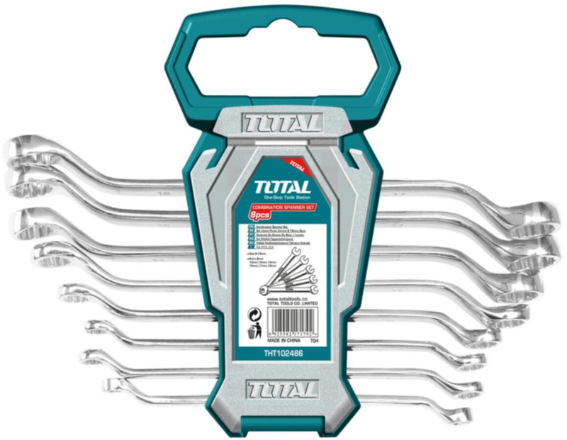 TOTAL | Offset Ring Spanner Set 8Pcs | THT102486