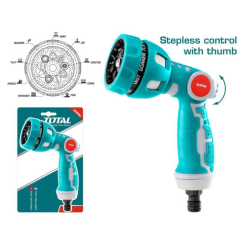 TOTAL | 9 Way Plastic Trigger Nozzle | THWSG6091