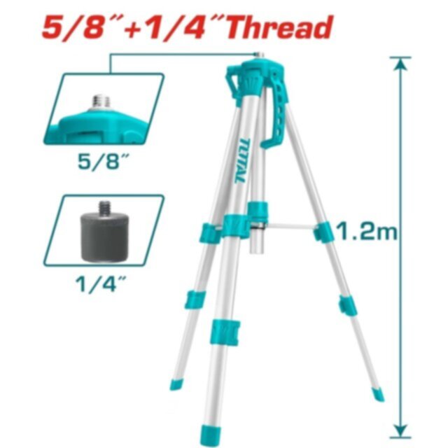 TOTAL | Tripods For Laser Levels 1.20m | TLLT01152