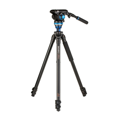 BENRO | Aluminium Single Tube Tripod Flip Lock 3 Section S6PRO Video Head | A2573F