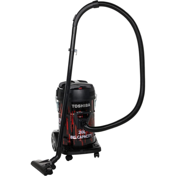 TOSHIBA | 20 Liters Drum Type Vacuum Cleaner 1800 Watts Black | VC-DR180ABF