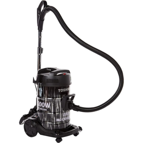 TOSHIBA | 22 Liters Drum Type Vacuum Cleaner 2200 Watts Black | VC-DR220ABF