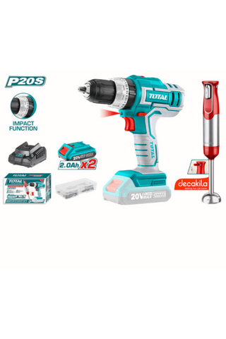 TOTAL | Li-ion Cordless 2Pcs Combo Kit