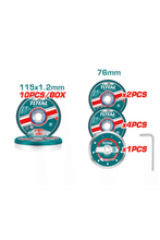 TOTAL | 20V Angle Grinder And Cut-Off Tool 2Pcs