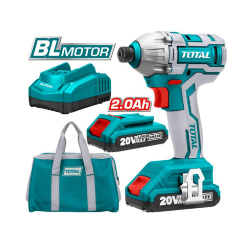 TOTAL | IMPACT DRIVER Li - ion 20V / 2Ah / 170Nm | TIRLI2002