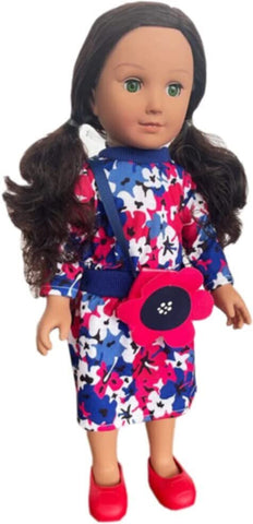 Hayati Girl Doll Jeedah Blue/Red Dress 18