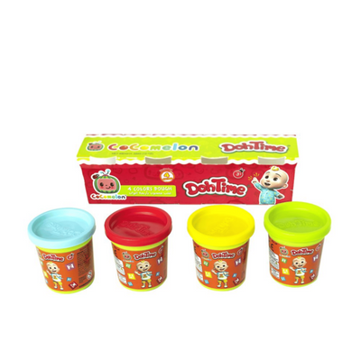 TOYPRO | DohTime Cocomelon Bright Colors Dough 3Oz Pack Of 4 Assorted | TP101581