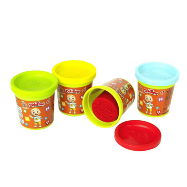 TOYPRO | DohTime Cocomelon Bright Colors Dough 3Oz Pack Of 4 Assorted | TP101581