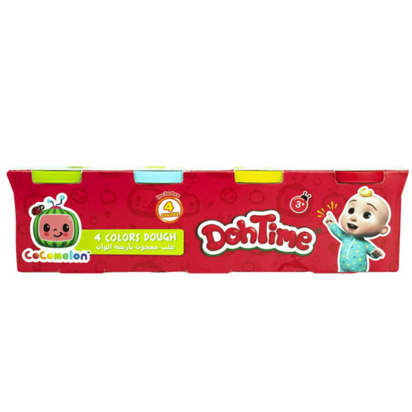 TOYPRO | DohTime Cocomelon Bright Colors Dough 3Oz Pack Of 4 Assorted | TP101581