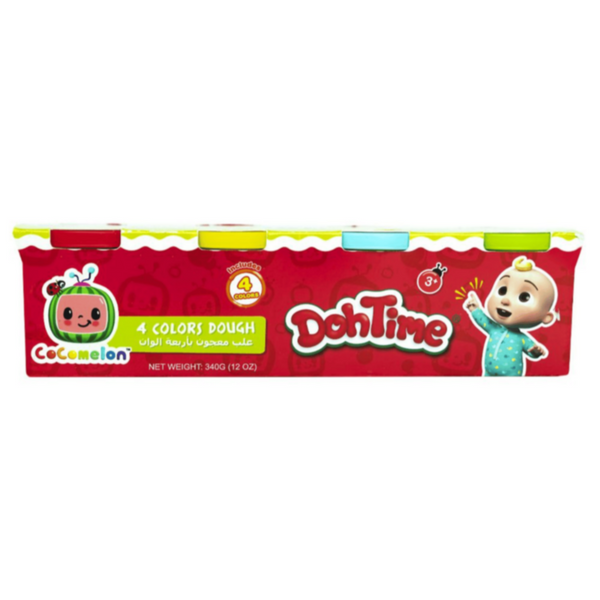 TOYPRO | DohTime Cocomelon Bright Colors Dough 3Oz Pack Of 4 Assorted | TP101581